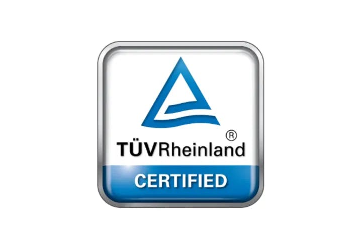 TUV Rheinland certified logo